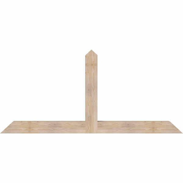 Ekena Millwork Portland Smooth Timber Gable Bracket, Douglas Fir, 84"W x 38"H x 5 1/2"D x 5 1/2"F, 11/12 Pitch GBW084X38X0606POR00SDF - main